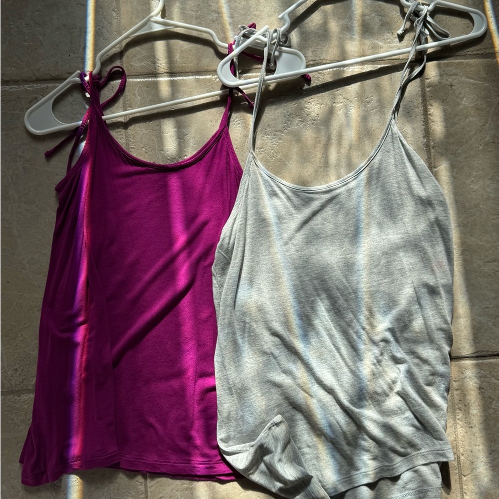 NWOT: set of 2, GAP Sz Small Luxe Tank Tops